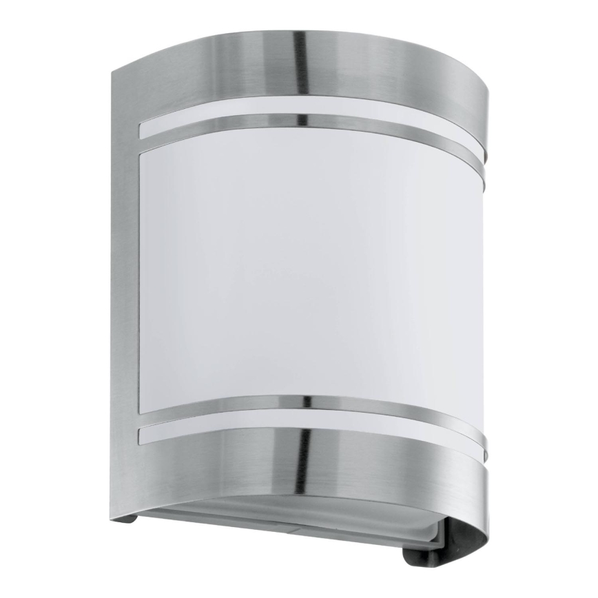 Eglo 79283 - Вуличний настінний світильник CERNO 1xE27/40W/230V глянцевий хром IP44