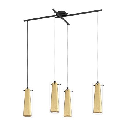 Eglo 79344 - Подвесная люстра PINTO GOLD 4xE27/40W/230V золотистый
