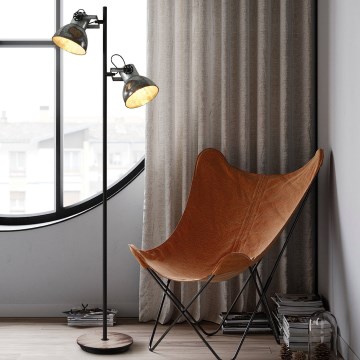 Eglo 79369 - Підлогова лампа BARNSTAPLE 2xE27/40W/230V