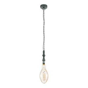 Eglo 79407 - LED люстра на цепи PENSILVA 1xE27/8W/230V чёрная