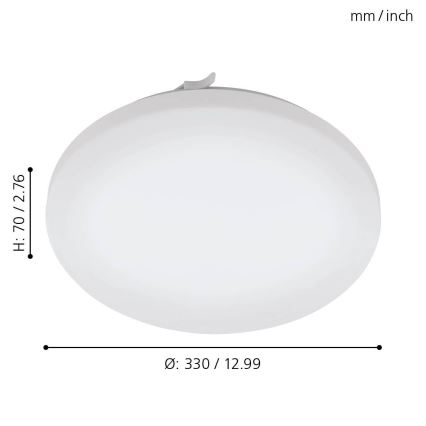 Eglo 79523 - Светодиодный потолочный светильник для ванной комнаты TUSCOLA LED/14,6W/230V IP44