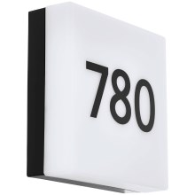 Eglo 79547 - Номер дома со светодиодной подсветкой с датчиком PAVIGLIANA LED/8,2W/230V IP44