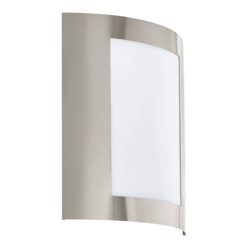 Eglo 79592 - Уличный настенный светильник FIDELIDAD 1xE27/60W/230V IP44 матовый хром
