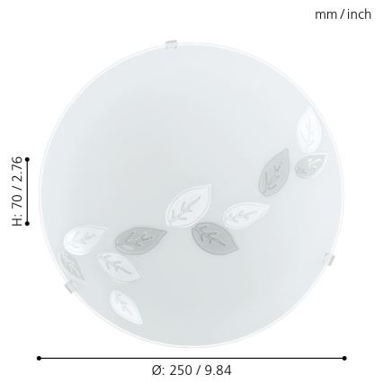 Eglo - Стельовий світильник 1xE27/25W/230V