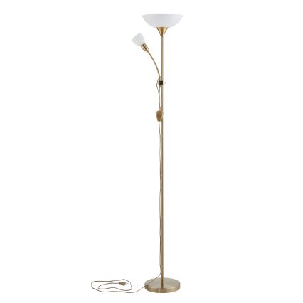 EGLO - Торшер 1xE27/60W + 1xE14/25W золотистый