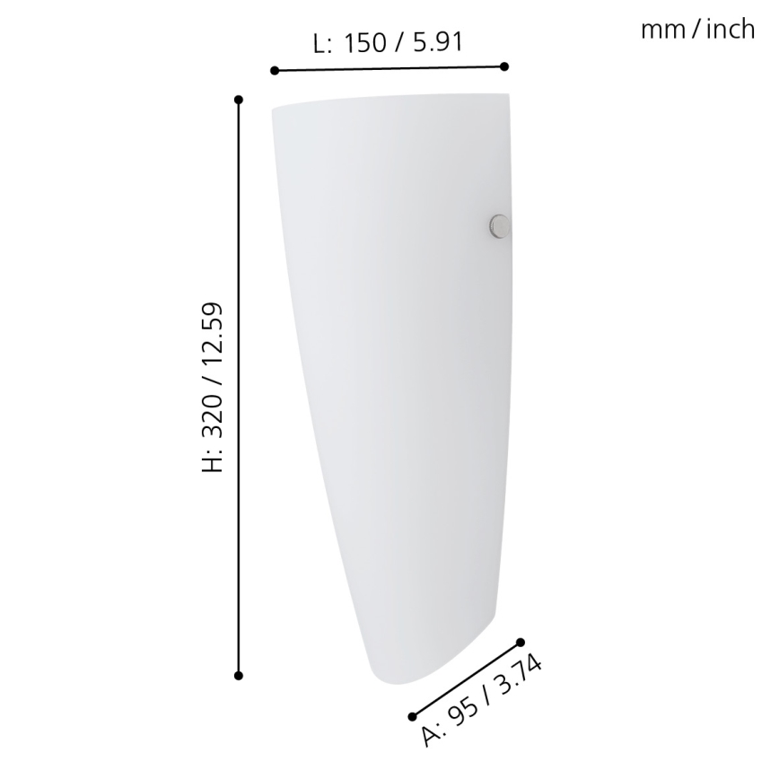 Eglo - Настенный светильник 1xE27/60W/230V