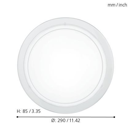 Eglo - Потолочный светильник 1xE27/60W/230V