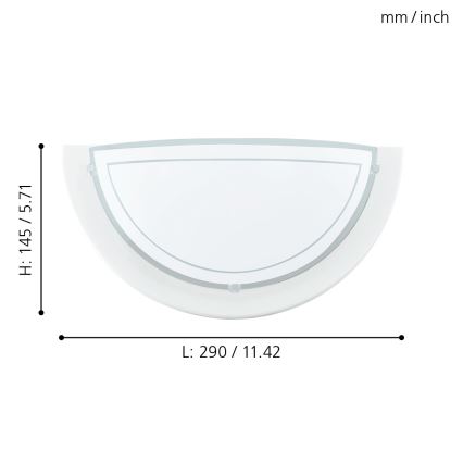 Eglo - Настенный светильник 1xE27/60W/230V