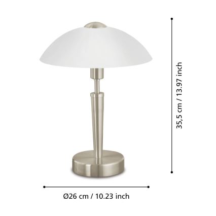 Eglo - Настольная лампа с регулированием яркости 1xE14/40W/230V