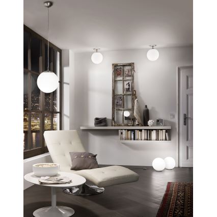 EGLO - Подвесная люстра 1xE27/60W/230V диаметр 25 cm белая