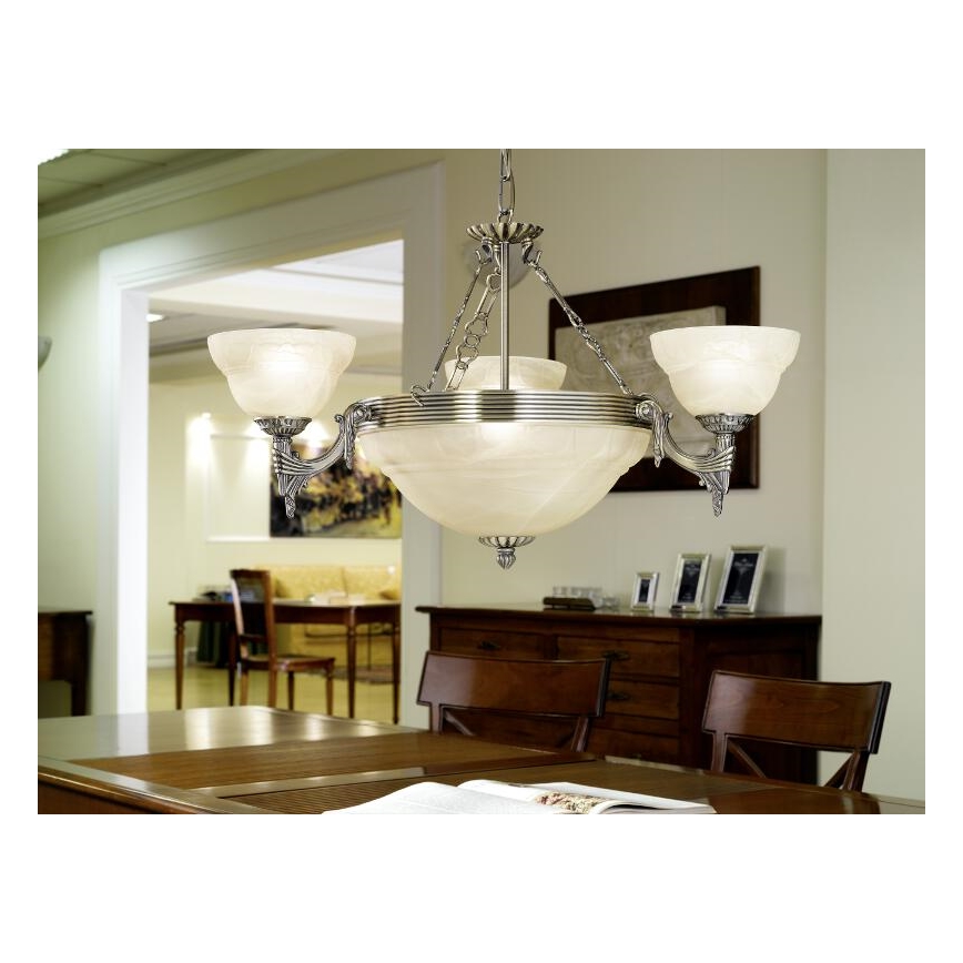 EGLO - Люстра 6xE14/60W/230V алебастрове скло