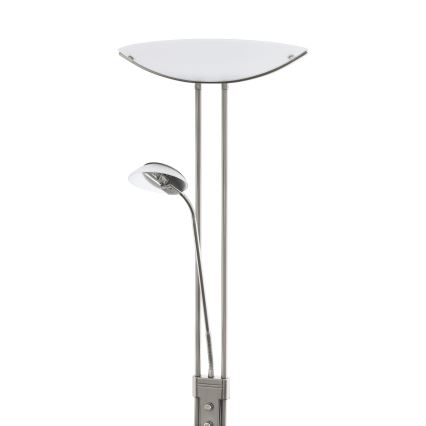 EGLO - Торшер з регулюванням яскравості BAYA 1xR7s/230W+1xG9/33W матовий хром