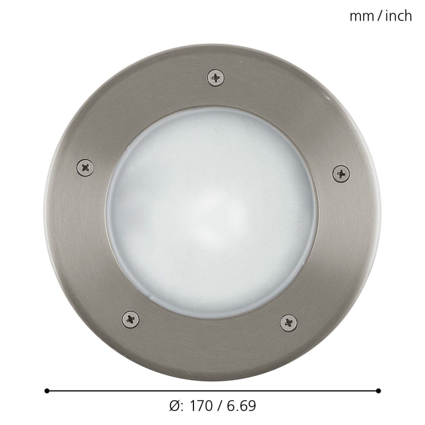 EGLO - Уличный тротуарный светильник 1xE27/15W/230V IP67