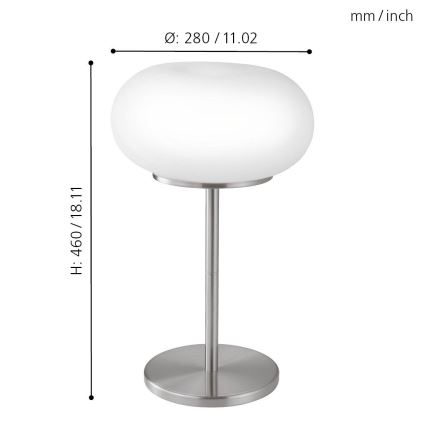 EGLO - Настольная лампа OPTICA 2xE27/60W диаметр 28 см