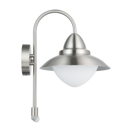 Eglo - Уличный сенсорный настенный светильник 1xE27/60W IP44