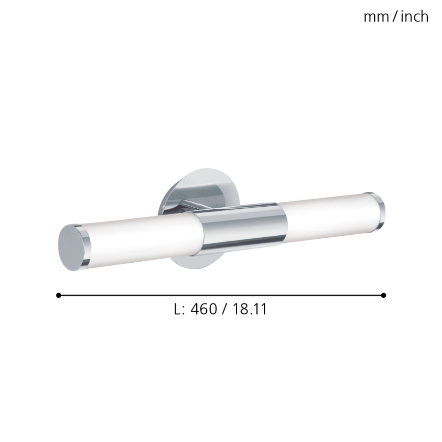 Eglo - Настенный светильник для ванной комнаты 2xE14/40W/230V IP44