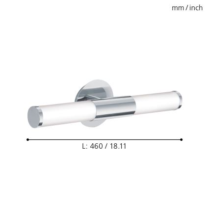 Eglo - Настінний світильник для ванної кімнати 2xE14/40W/230V IP44