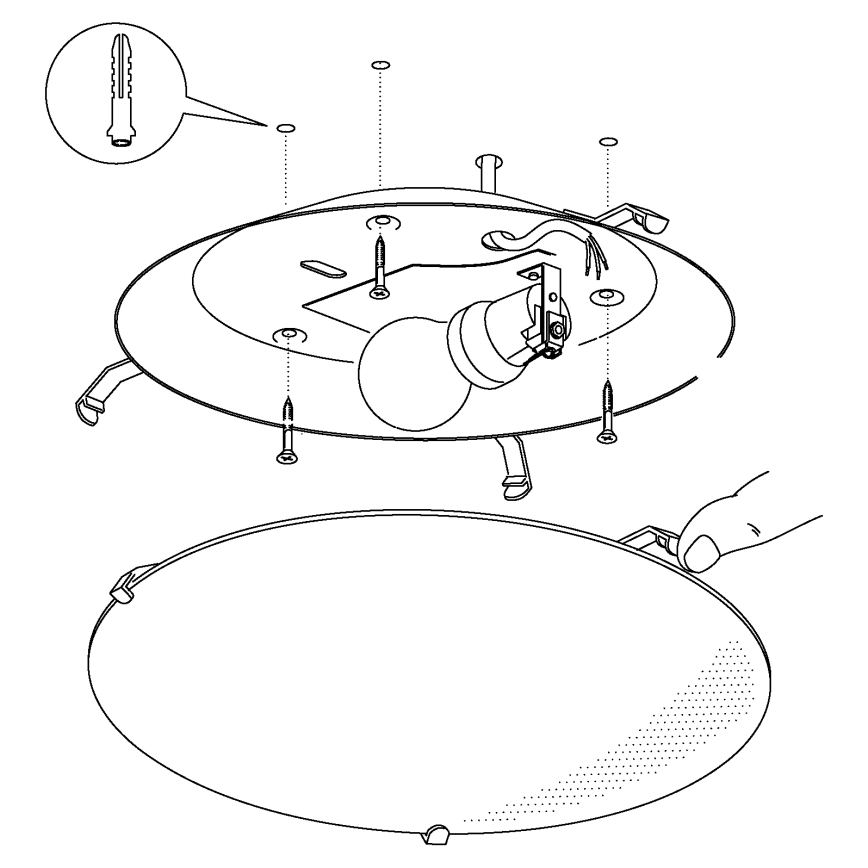 Eglo - Дитячий стельовий світильник E27/60W/230V
