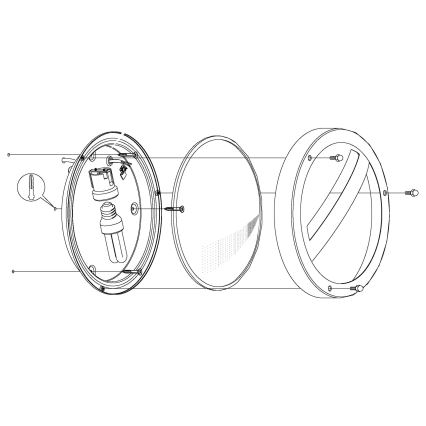 Eglo - Наружный настенный светильник 1xE27/15W/230V IP44