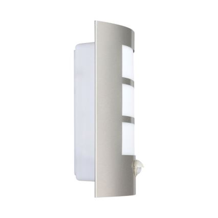 EGLO - Зовнішній настінний світильник з датчиком 1xE27/15W/230V IP44