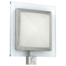 EGLO 88163 - Уличный настенный светильник с датчиком PALI 1xE27/15W + 1xLED/1,28W