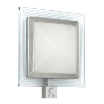 EGLO 88163 - Зовнішній настінний світильник з датчиком PALI 1xE27/15W + 1xLED/1,28W IP44