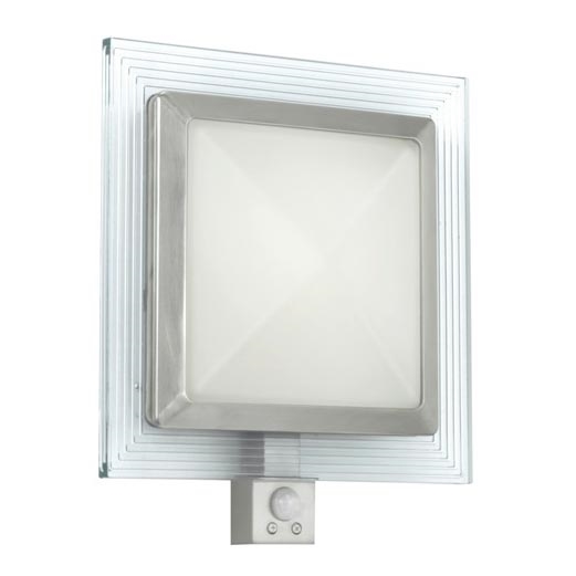 EGLO 88163 - Зовнішній настінний світильник з датчиком PALI 1xE27/15W + 1xLED/1,28W IP44