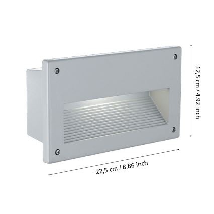 Eglo - Вуличний вбудований світильник 1xE14/60W/230V IP44