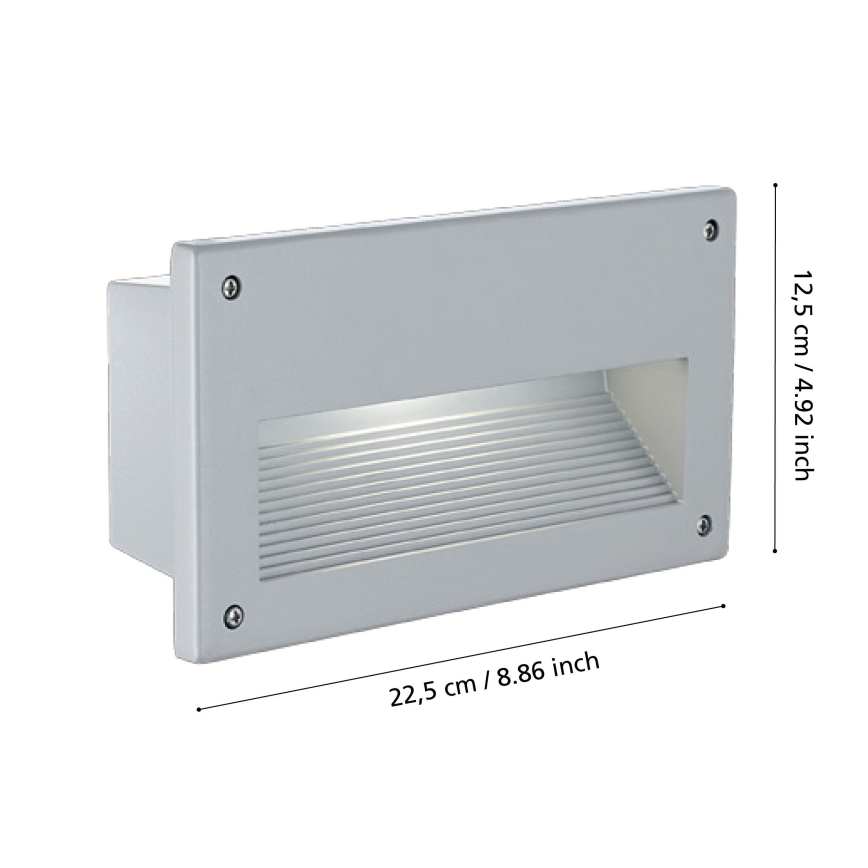 Eglo - Вуличний вбудований світильник 1xE14/60W/230V IP44