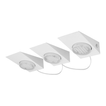 Eglo 89608 - КОМПЛЕКТ 3x точечных светильника KOB 3xGX53/7W/230V