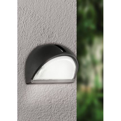 Eglo - Уличный настенный светильник 1xE27/60W черный IP44