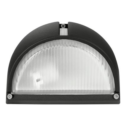 EGLO - Зовнішній настінний світильник 1xE27/60W чорний IP44