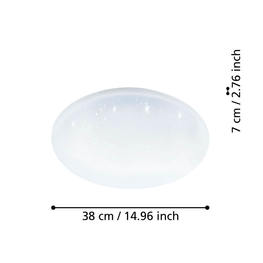 Eglo - Светодиодный потолочный светильник с регулированием яркости LED/19,2W/230V 2700-6500K ZigBee