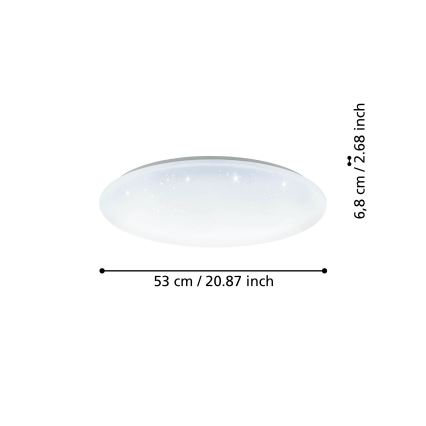 Eglo - Стельовий LED світильник з регулюванням яскравості LED/44,8W/230V 2700-6500K ZigBee