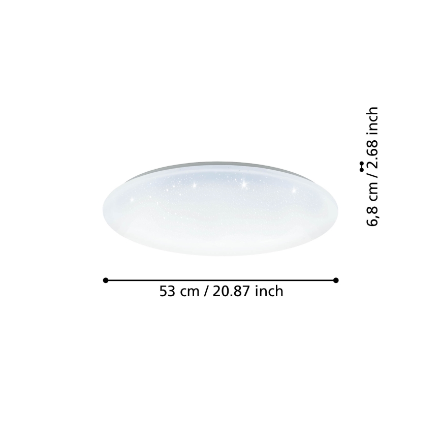 Eglo - Стельовий LED світильник з регулюванням яскравості LED/44,8W/230V 2700-6500K ZigBee