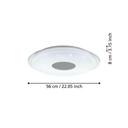 Eglo - Стельовий LED світильник з регулюванням яскравості LED/44,8W/230V 2700-6500K ZigBee