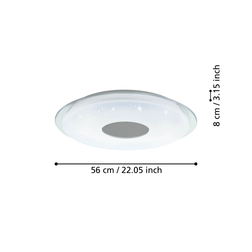 Eglo - Стельовий LED світильник з регулюванням яскравості LED/44,8W/230V 2700-6500K ZigBee