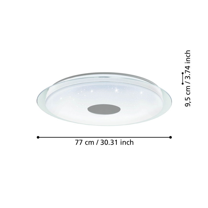 Eglo - Светодиодный диммируемый потолочный светильник LED/38,1W/230V 2700-6500K ZigBee