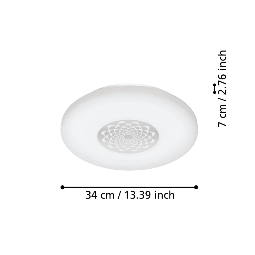 Eglo - Стельовий LED світильник з регулюванням яскравості LED/15,6W/230V 2700-6500K