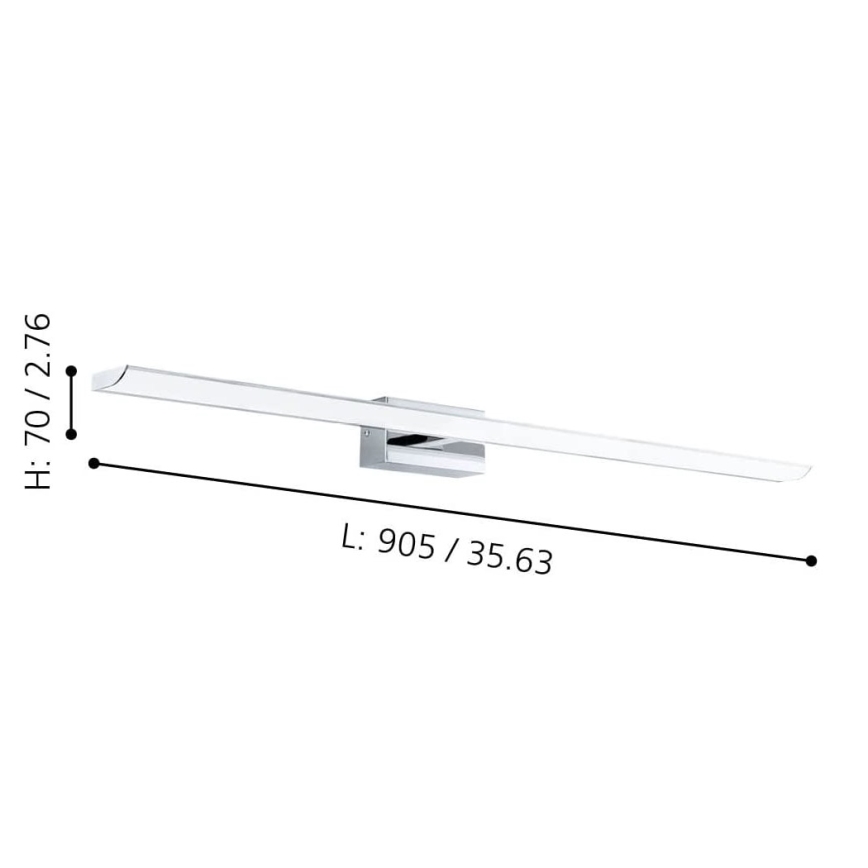 Eglo 900021 - LED RGBW Освітлення дзеркала для ванної з регулюванням яскравості 21,5W/230V IP44