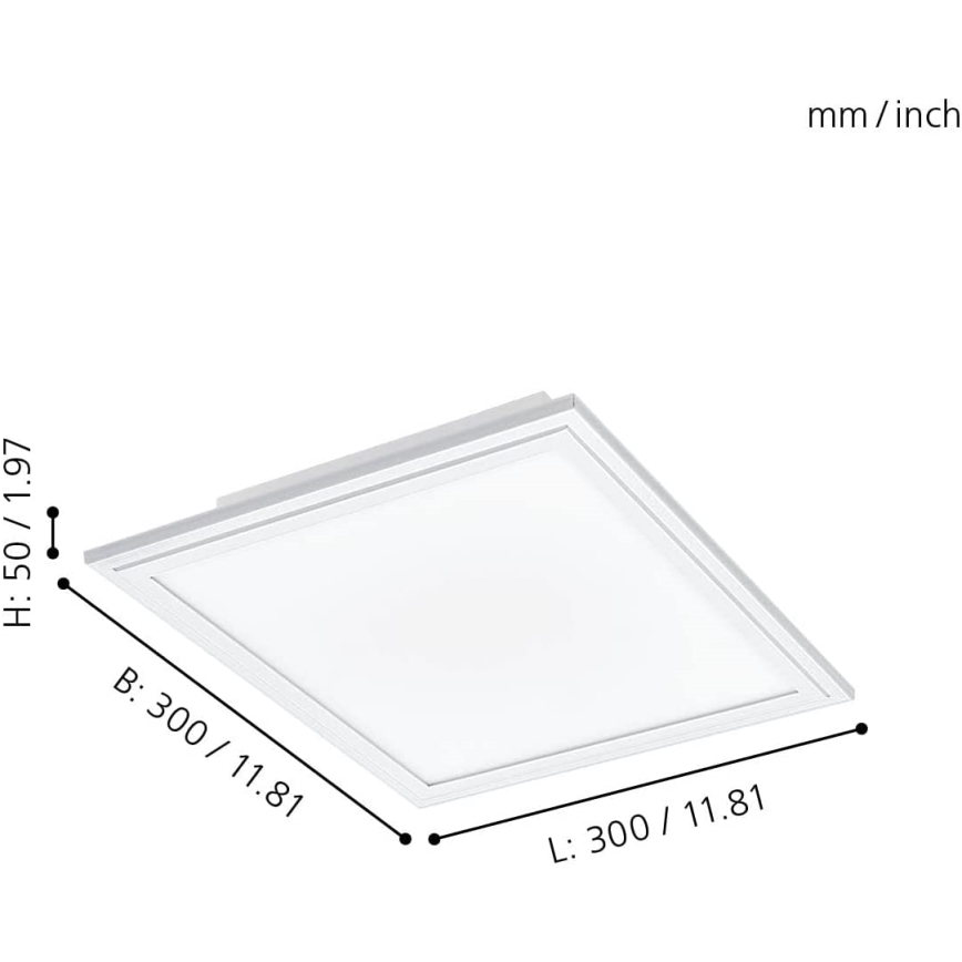 Eglo - Светодиодный диммируемый потолочный светильник LED/15,3W/230V белый ZigBee
