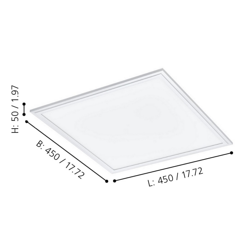 Eglo - Стельовий LED світильник з регулюванням яскравості LED/21,5W/230V білий ZigBee