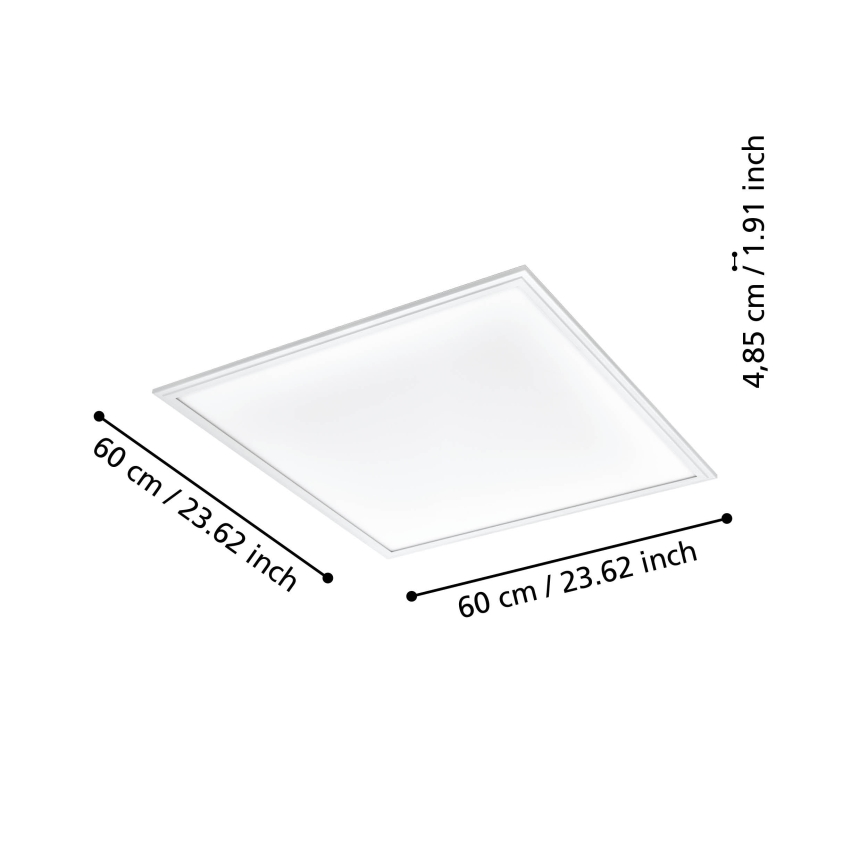 Eglo - Светодиодный диммируемый потолочный светильник LED/33W/230V белый ZigBee