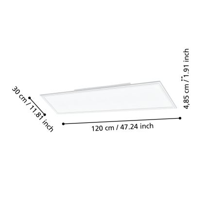Eglo - Светодиодный диммируемый потолочный светильник LED/33,5W/230V белый ZigBee