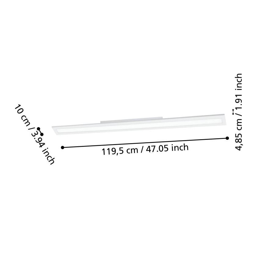 Eglo - Стельовий LED світильник з регулюванням яскравості LED/33,5W/230V 2700-6500K білий ZigBee
