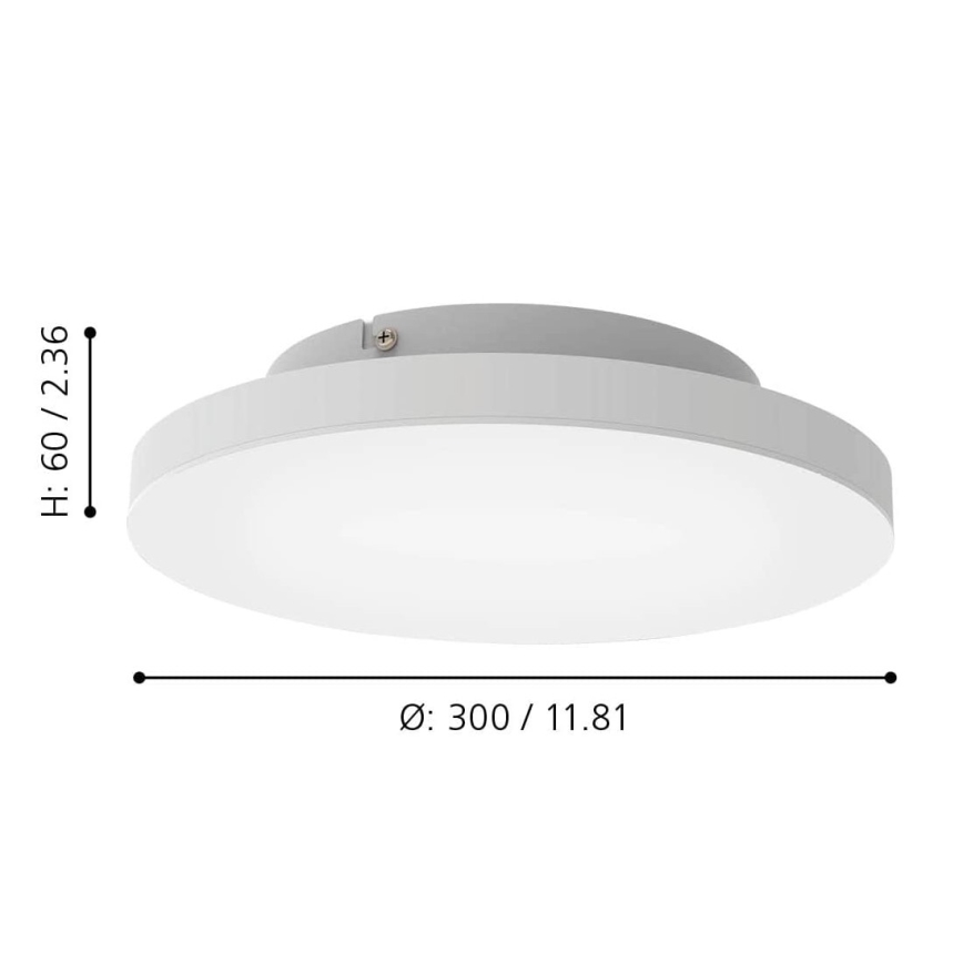 Eglo - Стельовий LED RGBW світильник з регулюванням яскравості LED/15,7W/230V ZigBee