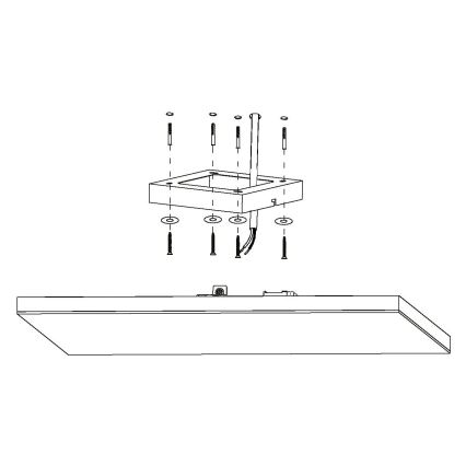 Eglo 900059 - LED RGBW Стельовий світильник з регулюванням яскравості TURCONA-Z LED/32,4W/230V