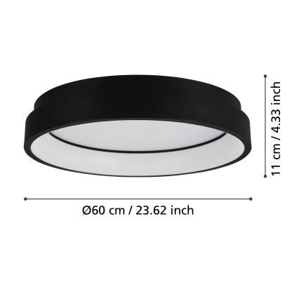 Eglo - Стельовий LED RGBW світильник з регулюванням яскравості LED/26W/230V ZigBee