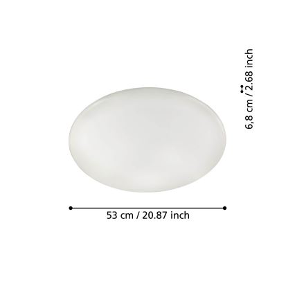 Eglo - Стельовий LED світильник з регулюванням яскравості LED/44,8W/230V ZigBee