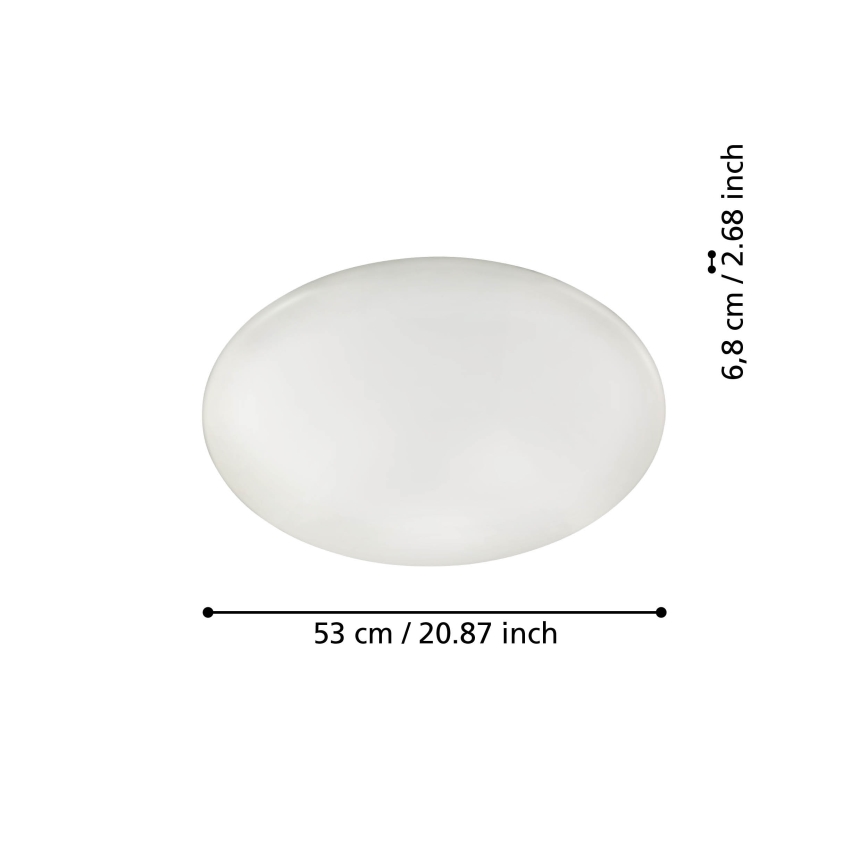 Eglo - Светодиодный регулируемый потолочный светильник LED/44,8 Вт/230 В ZigBee